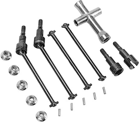 Arbre de Transmission CVD de Voiture RC, Ensemble d'arbre de Transmission Avant Arrière en Acier Durable pour SCY 16101 16102 16103 16201PRO 1/16 RC Car