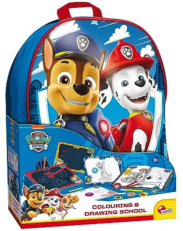 Lisciani - PAT' PATROUILLE - Ecole de Dessins et Coloriages Pour Enfants dès 3 ans - Avec Sac à Dos - Jeu Créatif - Apprendre à Dessiner et Colorier - Paw Patrol