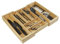 Orga-Box III BAMBUS Besteckeinsatz ausziehbar für Schubladenbreite von 40-60 cm für Nobilia Küchen ab August 2012 Holz-Besteckkasten mit 6-8 Fächer