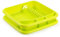 Acan Tradineur - Escurreplatos de Plástico - Fabricado en plástico - Organizador de Cocina, Escurridor con Bandeja para Cocina - 39 x 39 x 7,5 cm - Color Verde