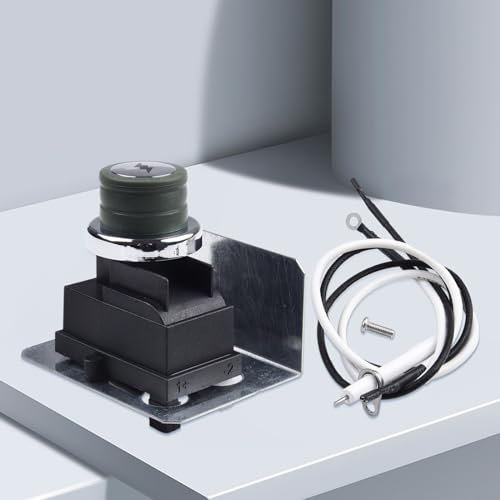 Jayruit Grill Zündsatz Gasgrill Ersatz Zubehör mit Elektrode Erdungsdraht Zündmodul Gehäuse Zündknopf Mutter und Schraube, 816291QV20L8SF31HT47