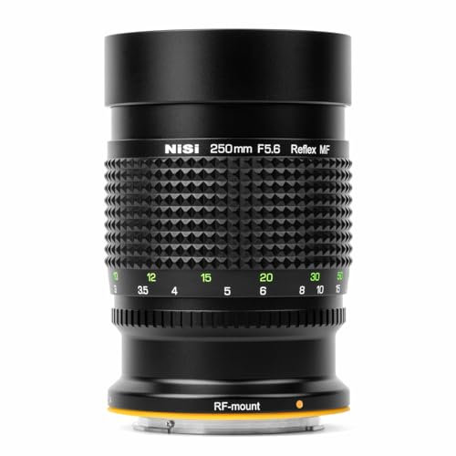 NiSi 250mm F5.6 MF Objetivo Réflex Objetivo Catadióptrico Objetivo de Espejo para Canon RF Montura
