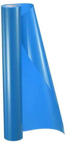 sourcing map HTV Heat Transfer Vinyl 11.8 x 15ft Roll PU Matte Dark Blue Iron on Vinyl for All Cutter Machine, Easy to Cut & Weed
