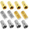 YYCLIPY Coaxial Cable Connectors F Type Adapter Female to Male TV Aerial Extension Adapter 8 Pcs RG6 Plug Connector and 4 Pcs Female Coupler for Coaxial Cable Extension Repair Satellite Broadband