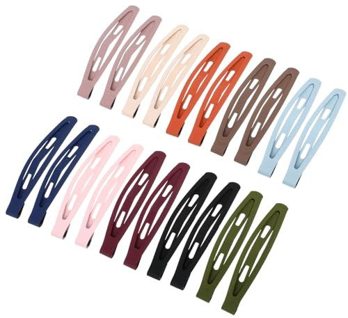 20 PCS Haarspangen Zubehör für Frauen Haarschmuck Barrettes Dünne Clip Snap Fein Kurz Rutschfeste Metall-Haarspangen Kleine Knallzangen Mehrfarbige flache Haarnadel Damen Haar Pony Halter Kopfschmuck