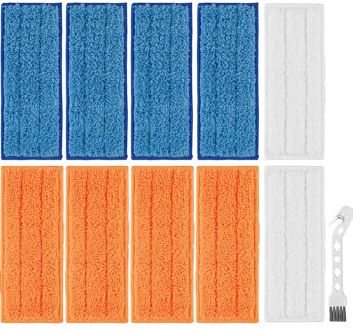 EATBALE Wischpads Waschbare Mopptücher Ersatz für IRobot Braava Jet 240 241 245 250 Wischroboter, wiederverwendbar (4 nasse Pads, 4 feuchte Pads, 2 trockene Pads)