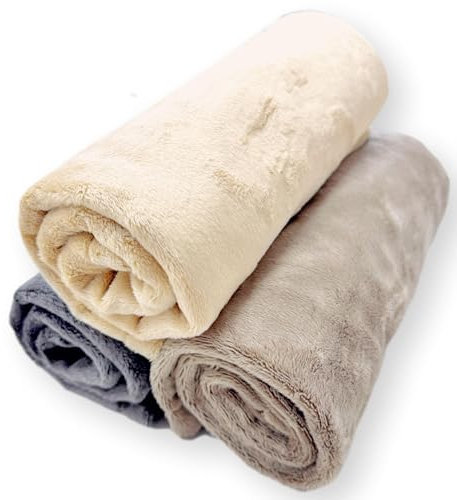 4L Textil Hundedecke flauschig für kleine Hunde und Katzen Katzendecke Hundedecke für unterwegs Kuscheldecke Hund Katzen Kuscheldecke Hundedecke Sofaschutz waschbar grau 60x40