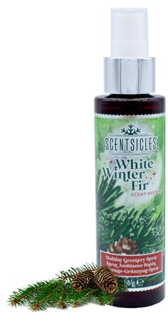 Scentsicles Spray profumato per albero di Natale, 114 g, bianco abete invernale, spray aromatico per alberi di Natale e corona dell'Avvento, profumo di Natale, per alberi di Natale