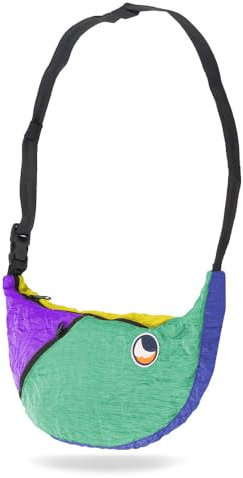 Ticket to the Moon Sling Bag - Unique Edition | Bauchtasche aus Fallschirm-nylon mit verstellbarem Gurt, ultraleicht, langlebig, umweltfreundlich Umhängetasche mit 5 Innenfächern | Original seit 1996