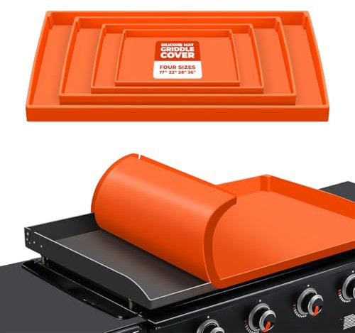 Blackstone Silikon-Grillabdeckung, 43,2 cm, hitzebeständige Silikon-Grillmatte für Blackstone, Grillabdeckung, 43,2 cm, Blackstone Grillmatte, 43,2 cm, Deckschutz für Kochen im Freien