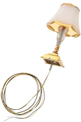 VICASKY Vintage Puppenhaus Tischlampe Retro Led Schlafzimmerlampe Modell Laterne Wesentlich Für Puppenmöbel Dekoration Und Sammlerstück