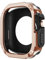 NFRFK Funda 2 en 1 para Apple Watch Series 8/7/SE/6/5/4 Ultra 41mm 45mm 40mm 44mm 49mm TPU PC Protector a prueba de golpes para iwatch(Rose gold,41mm)