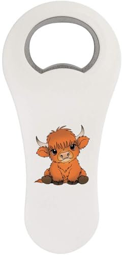 'Baby Highland Cow' Bottle Opener Fridge Magnet (BO00090988)