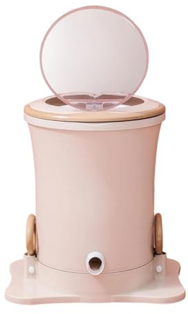 MagiDeal Essoreuse à linge manuelle, mini, compacte et portable, idéale pour les dortoirs, les camping-cars, les appartements et les maisons, Rose, L