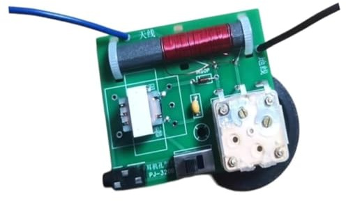 Kit de de cristal con transformador de adaptación de impedancia for recepción de señal AM/FM. Proyecto de electrónica DIY.