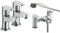 Bristan QST 1/2 C Quest Basin Taps with Bristan QST BSM C Quest Bath Shower Mixer