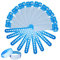 SwirlColor Bracelet Securite Identification Adulte, 100 Pièces Bracelet VIP événementiel Sécurité d'adolescents de PVC - (Adulte, Bleu)