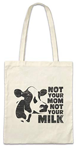 Urban Backwoods Not Your Mom Not Your Milk Hipster Bag Beutel Stofftasche Einkaufstasche