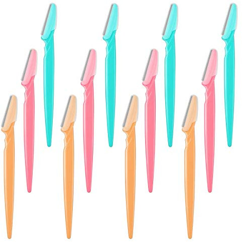 12 Stück Augenbrauenrasierer, Eyebrow Razor Augenbrauen Rasierer für Gesicht Körper Augenbrauen Damen
