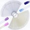 Hedmedum 100 PCS False Nail Art Tipps Nagel Display Sticks Polish Gel Salon Display mit Metall Split Ring Farbmuster Sticks Gel Polish Übungswerkzeuge Nail Display （Weiß+Transparent）
