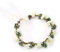 Damen Blumenstirnband, Kranz Blumen-Haarband, Bridal Flowers Girls Hair Accessories mit Verstellbarem Band, für Flitterwochen-Reisefotografie, Hochzeitszeremonieabend (Grün und Weiß)