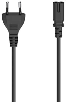 Hama - Cable de alimentación, f. Euro - Connect. 2 Polos (dble Ranura), 2,5 m
