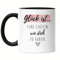 Hey!Print Glück Ist Eine Chefin Wie Dich Zu Haben Tasse Schwarz Geschenk Danke Sagen Beste Chefin