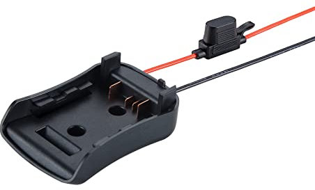 Power Wheel Adapter for Dewalt Flexvolt 60V max Battery Secure Battery Adapter with Fuse & Wire Terminal,14 Gauge Wire Power Convertor for DIY RC Trucks, RC Toys, Robotics, Work Lights