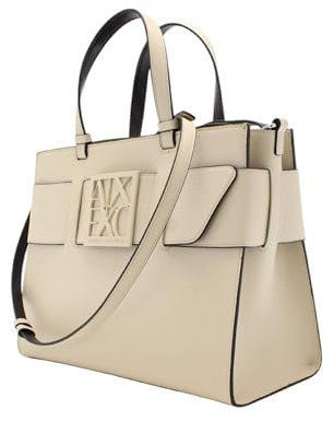 Armani Exchange Borsa a mano con doppi manici, tracolla removibile e logo centrale Valley Taglia Unica Valley
