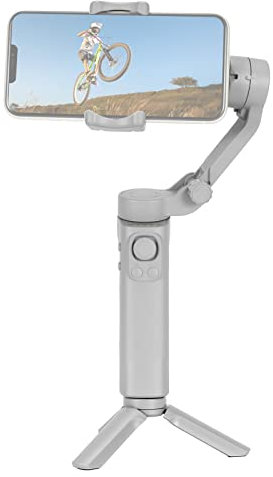 Andoer Folding Gimbal Stabilizer for Smartphone 3 Axis Anti-Shake Phone Vlog Stabilizer Max Load 260g Vertical Horizontal Modes Face Tracking