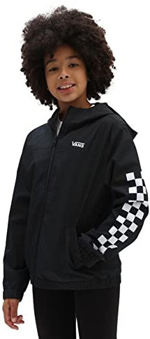 Vans Kastle Classic Windbreaker, Vestes Fille, Black-White,