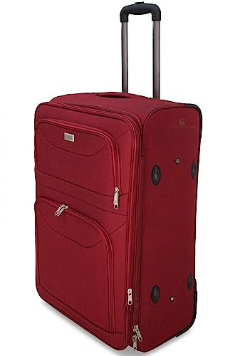 Valigia ORMI bagaglio a mano da cabina piccola M 55x35x20 media L 64x41x27 grande XL 72x46x30 espandibile resistente con 2 ruote (L(61x41x27), Bordo)