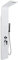 Colonna Doccia Idromassaggio Pannello Doccia Set in 304 Acciaio Inox con doccetta doccia idromassaggio doccia a cascata e doccia a pioggia (20 x 7 x 140 cm (bianco))
