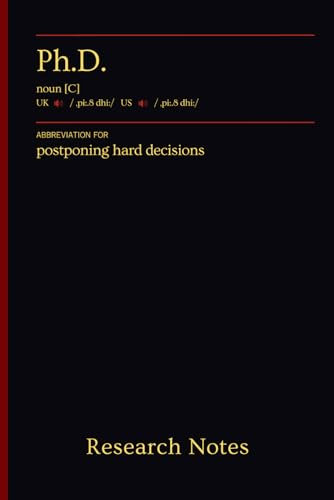 Research Notes PhD: Elegantly designed notebook for keeping track of your research and paper reading