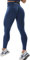JOYSPELS Gym Sport Leggings Damen Scrunch Butt, High Waist Blickdicht Sporthose Lang Yogahose Po Push Up Seamless Shape Tights Meeresblau L