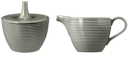 Seltmann Weiden Beat Perlgrau Zuckerdose + Milchkännchen 2 tlg. Set