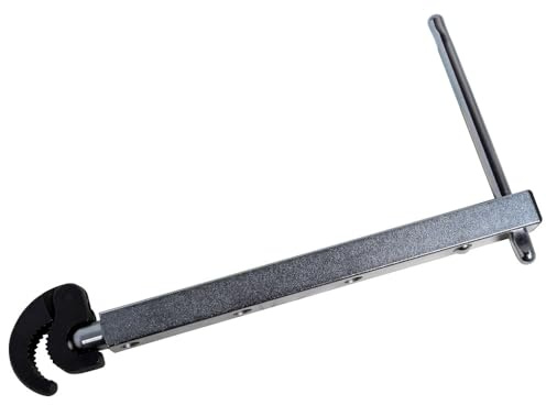 Dönges Teleskop Standhahnmutterschlüssel 275-455 mm, Klaue 32 mm ausziehbar | Standhahnschlüssel, Universalwerkzeug, Mutterschlüssel, Klaueadpter, Waschbeckenarmatur-Werkzeug, Spezialwerkzeug