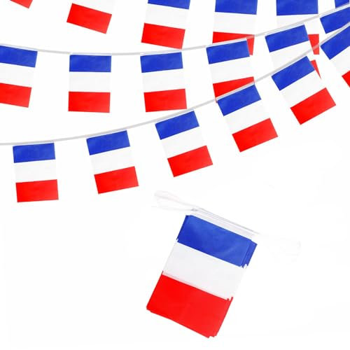 Rechteckige Wimpelkette, Flagge, Banner, Clubs, Plätze, Gärten, Restaurants und Partys (Frankreich)