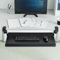 Keyboard Tray Under Desk, Slide-Out Platform Computer Drawer for Typing, Computer Keyboard & Mouse Tray for Home Office, Black(Size:65x25cm(25.5x10inch))