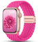 Jiamus Geflochtenes Armband Kompatibel mit Apple Watch Armband 40mm 38mm 41mm 42mm(Series 10) Damen Herren,Stoff Elastisch Textil Armbänder mit Magnetisch für iWatch SE Series 10 9 8 7 6 5 4 3 2 1