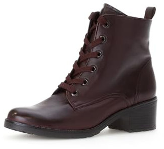 Gabor Damen Schnürstiefeletten, Frauen Stiefeletten,halbstiefel,Kurzstiefel,uebergangsschuhe,uebergangsstiefel,Merlot (Micro),41 EU / 7.5 UK