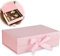 Ruikcoll Scatola Regalo Magnetica con Coperchio, Adatta per Compleanni, Matrimoni, Anniversari, Natale e Altro (Rosa)