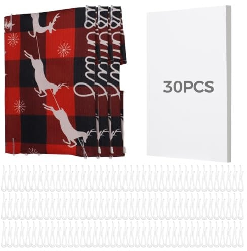 Boards Organizer Fabric Thickened and Alligator Clear U-Shaped 120 Pcs, 30 Pcs Comic Book Boards for Folding & Storing Fabric, Clothes Garments for White Comic Boards