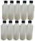 DWChemicals Lot de 10 bouteilles en plastique PEHD de qualité alimentaire, naturel avec bouchon à vis étanche noir 1-5 - 10-20 - 50 (1 litre)
