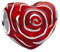 YUMINN Red Rose Heart Charms 925 Sterling Silber für Armbänder und Halsketten Anhänger Perlen Valentinstag Muttertag Schmuck Geschenke für Frauen