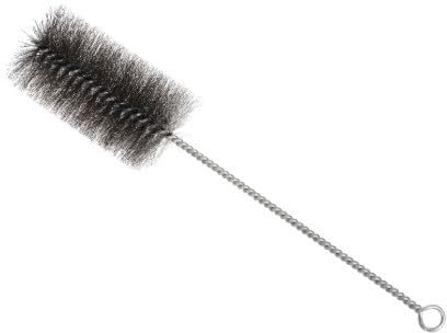 Annlpoy Cepillo de Tubo de Horno de 40 mm de diámetro para Esquinas difíciles, Escoba de Alambre de Acero, 30 cm de Longitud Total, para Estufas de leña, Estufas de pellets y Estufas de leña