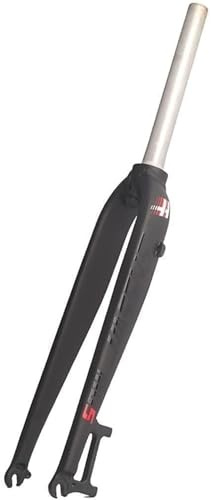KUNYOS Federgabel MTB Vorderradgabel Starr 26/27.5/29 Scheibenbremse MTB Gabel 28.6Mm Vorderradgabel Superleicht Ultraleicht Fahrrad Gasstoßdämpfer Absorbiert,Schwarz,29inch