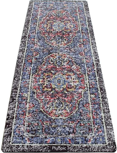 Plyopic All In One Hot Yoga Matte | Luxus Yogamatte mit integriertem Yoga Handtuch und Schweiß-Rutschfest Naturkautschuk | Ideal fur Hot yoga, Bikram, Joga, Ashtanga Vinyasa, Fitness