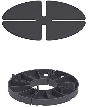 Trevendo® Plattenlager Terrassenlager inkl. Trittschallpad 15 mm Höhe, 30 Stück