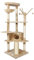 Meerveil Cat Tree, Cat Tree for Large Cats, Cat Scratching Tree, Cat Tower, Cat Activity Center with Sisal, Cat Scratching Posts with Slide, Cradle, Cat Palace, 167cm, Beige